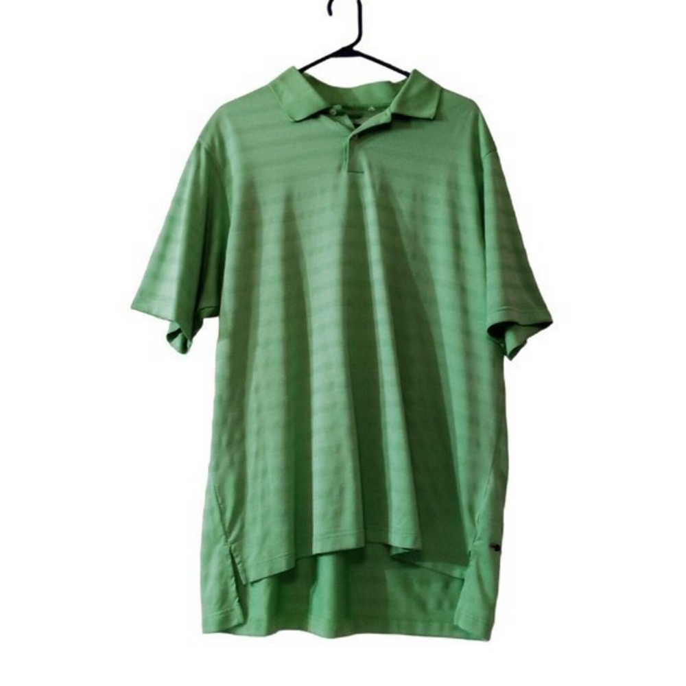 Adidas Men's Mint Green Polo Ribbed  No Size Measurements In ‎ Pics Measures XL